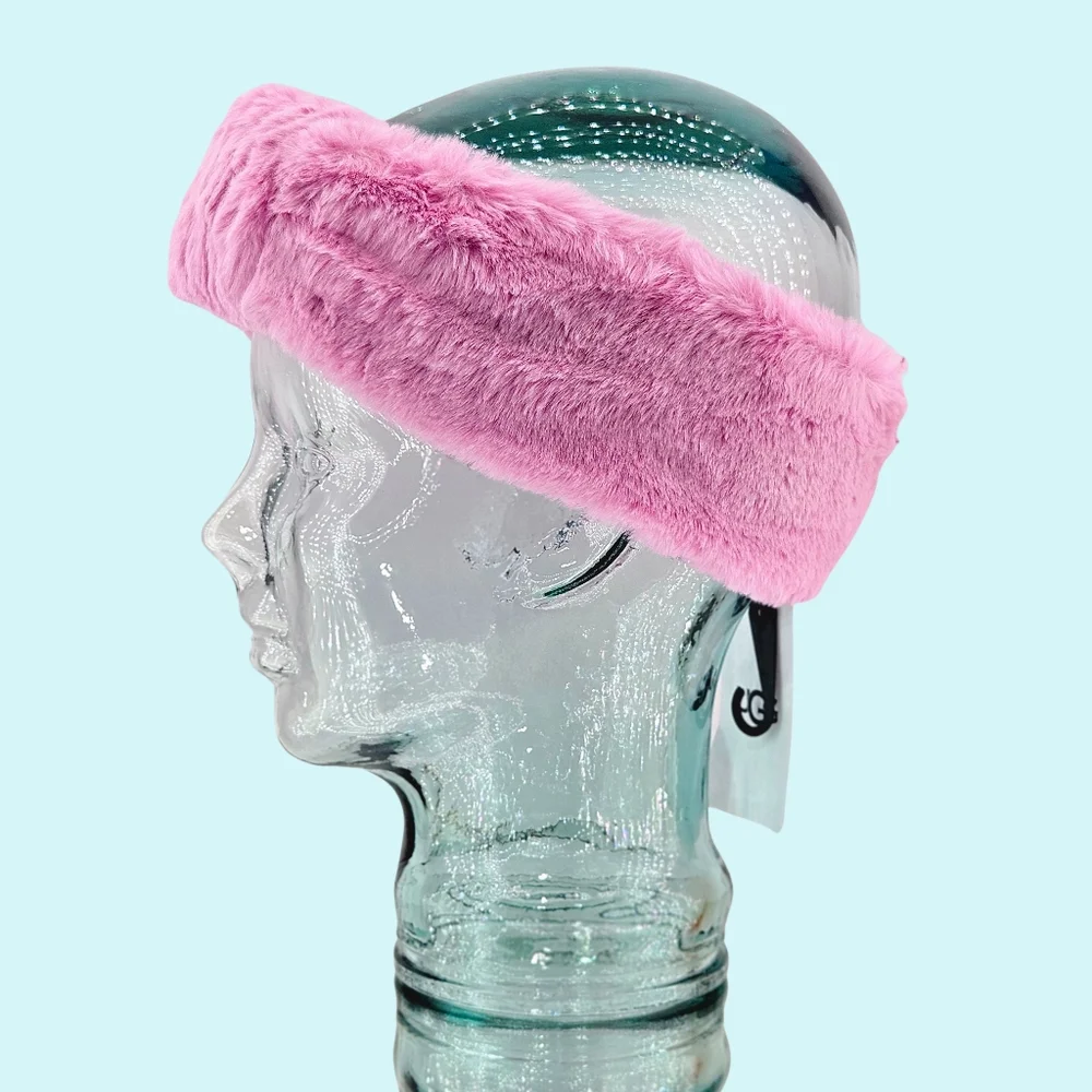 Ugg Headband Pink Mesa Rose Cottagecore Balletcore Barbiecore Outdoor Winter